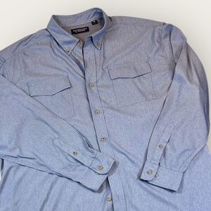 Roundtree & Yorke Men’s Vented Long Sleeve Sport Shirt. Size 2XB